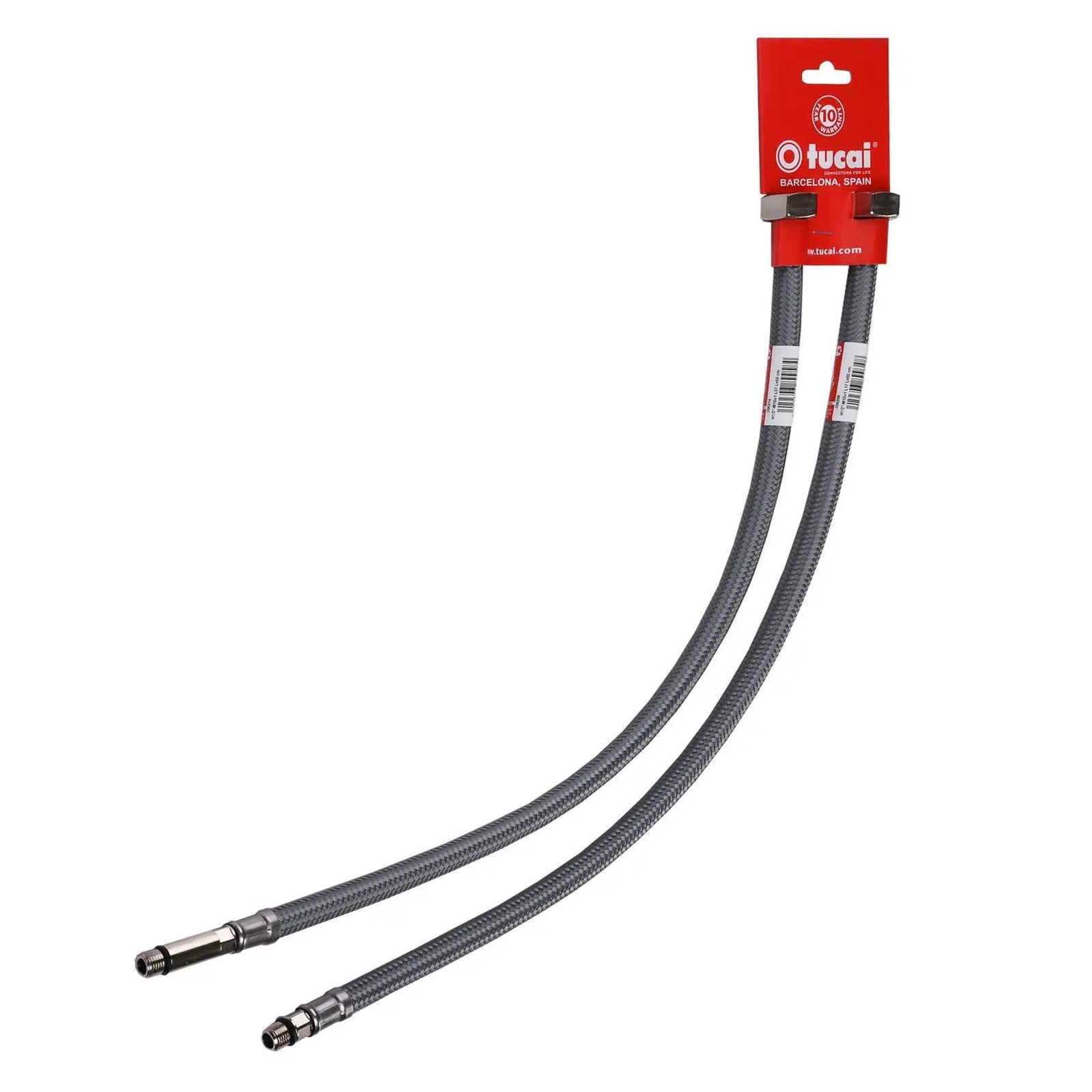 Шланг для змішувача TUCAI М10х1/2″ 0,5м АНТИКОРОЗІЯ TAQ GRIF AСB 206220  ПАРА