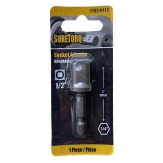 Перехідник з шестигранника на квадрат SURETORQ Blister 1/2″ x50mm (1)
