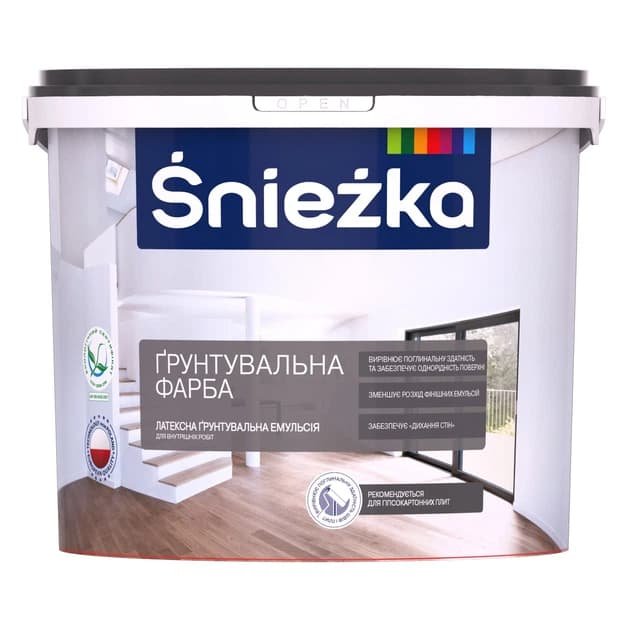 Снежка грунтувальна фарба 14кг(латекс)