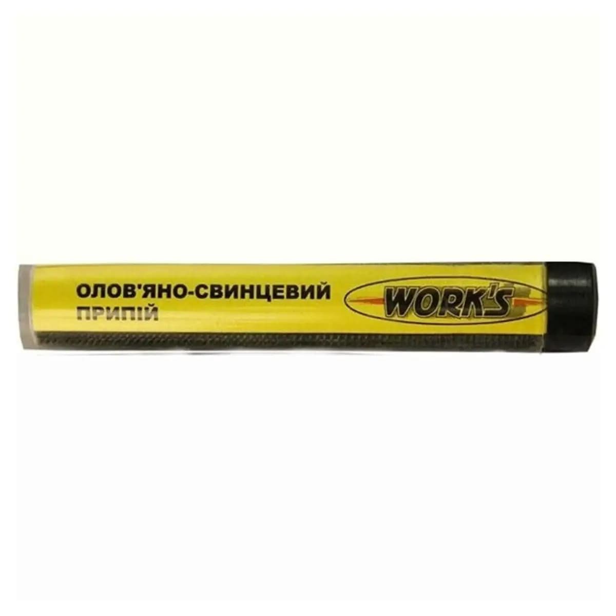 Припій oлов’яно-свинцевий d-1,5 мм, 15 г., Work’s (олово-60%, свинець-40%), W15015