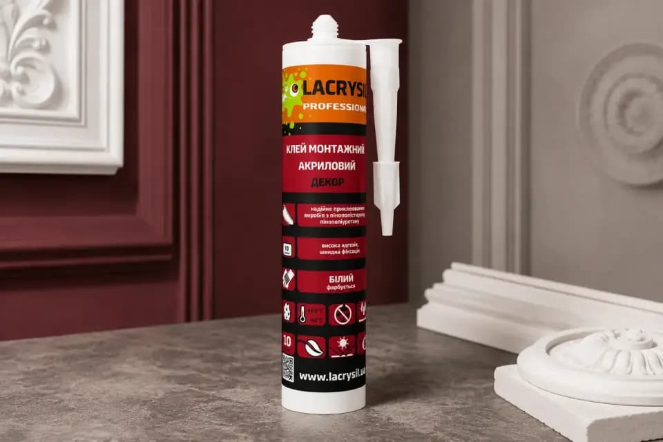 LACRYSIL Клей для декору білий 0,4 кг,