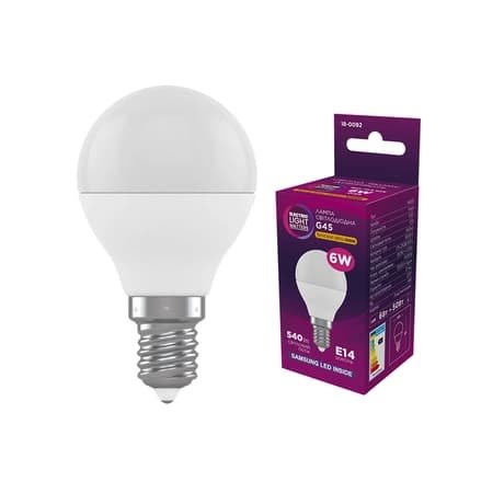 Лампа ELM сфера 6w E14 3000к