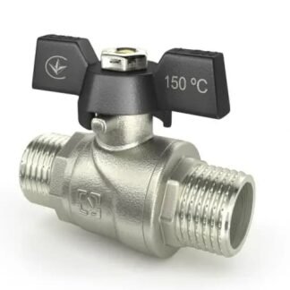 Кран кульовий Raftec BLACK DN15  ЗЗ 1/2′ метелик DRB1111