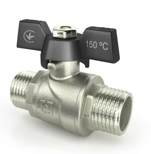 Кран кульовий Raftec BLACK DN15  ЗЗ 1/2′ метелик DRB1111
