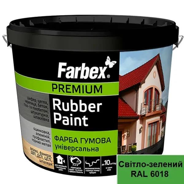 Фарба гумова FARBEX світло зелена 1,2кг