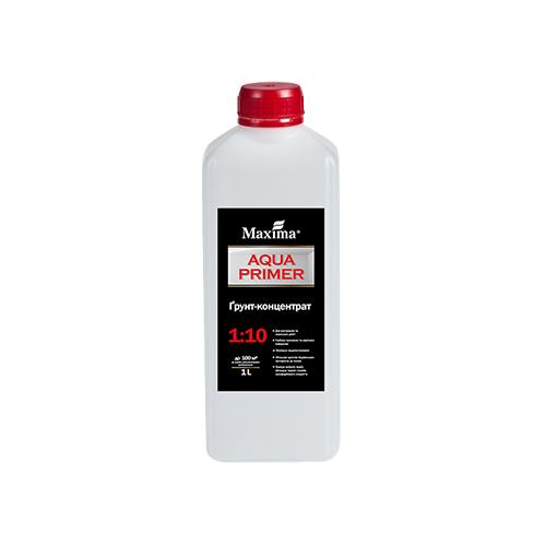 Грунт-концентрат 1:10 «Aqua Primer», TM «Maxima» – 1 л