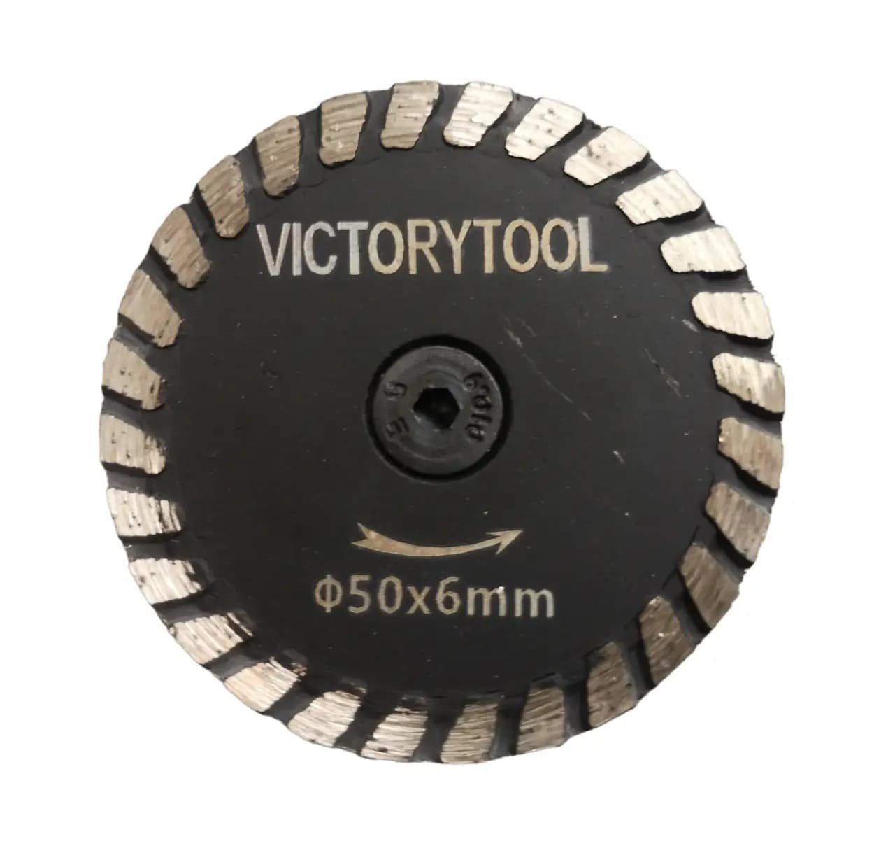 Алмазний диск VICTORYTOOL 50 мм для чищення клею під СВП на дриль з хвостовиком