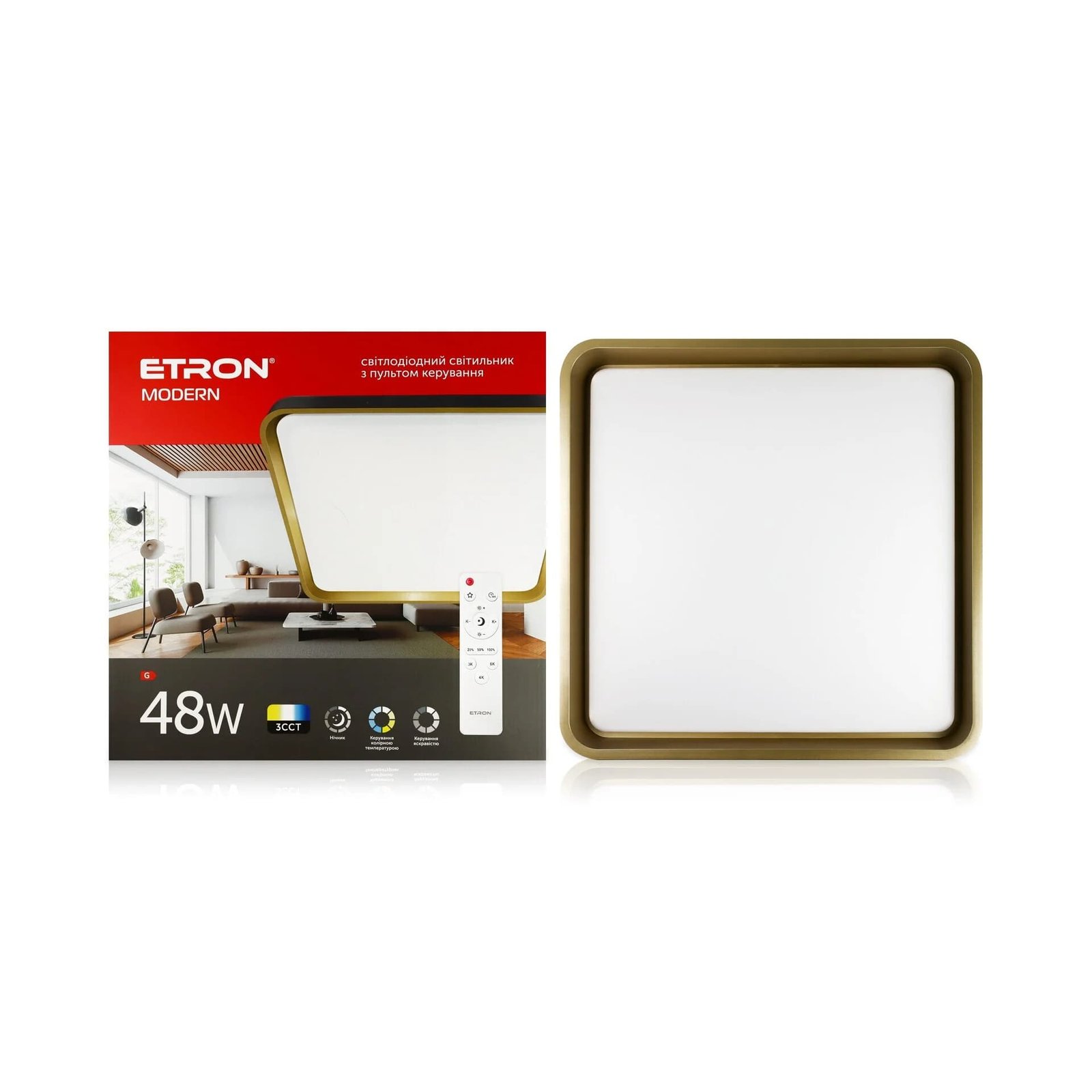 Світильник світлодіодний Smart 1-ESP-2008 g&b 48 W MODERN