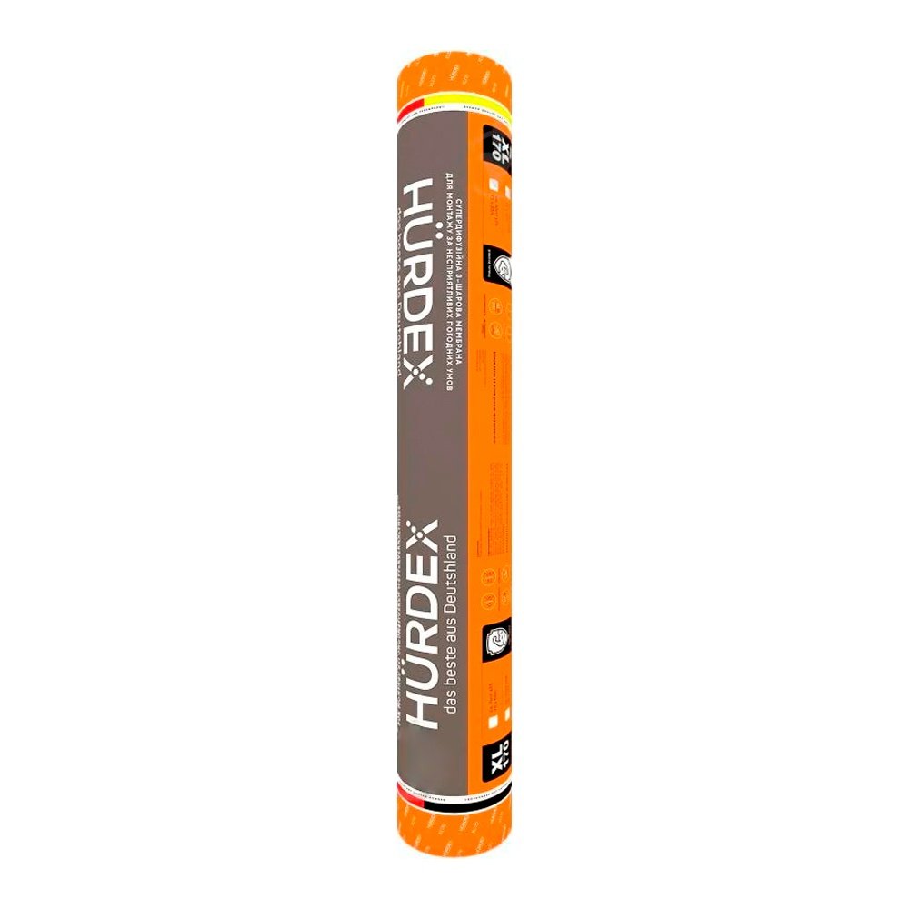 HURDEX XL 170 (75м.кв) Супердифузійна 3-шарова мембрана +8% (помаранчова)